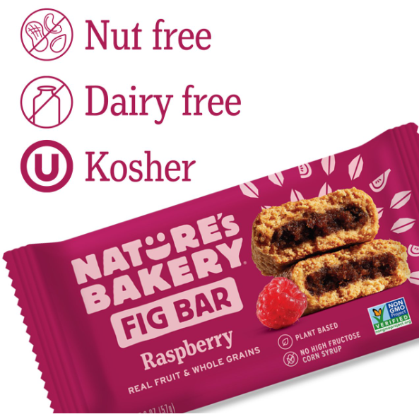 Product image of Nature's Bakery Raspberry Fig Bars, 10 Twin Packs, 2 Oz Each
