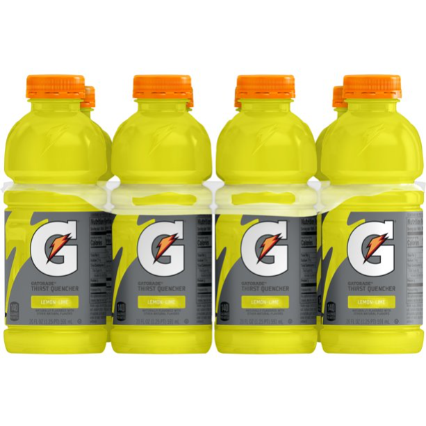 Product image of Gatorade Lemon Lime Thirst Quencher Sports Drink, 20 oz, 8 Pack