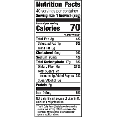 Product image of Fiber One Chocolate Fudge Brownies (0.89oz / 40pk)
