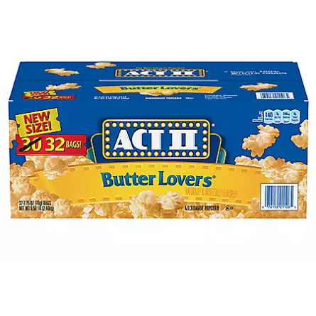 Product image of ACT II Butter Lovers Microwave Popcorn (2.75 oz., 32 pk.)
