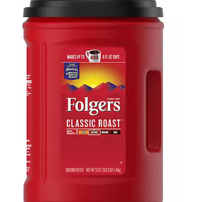 Product image of Folgers Classic Roast Ground Coffee (43.5 oz.)