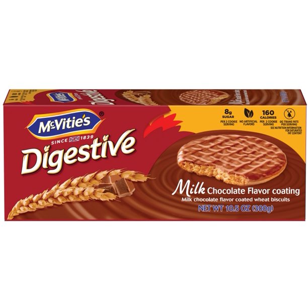 Product image of McVitie's Digestives Biscuits Milk Chocolate Flavor Coating, 10.5 OZ