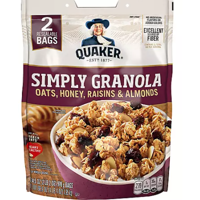 Product image of Quaker Simply Granola (34.5oz., 2 pk.)