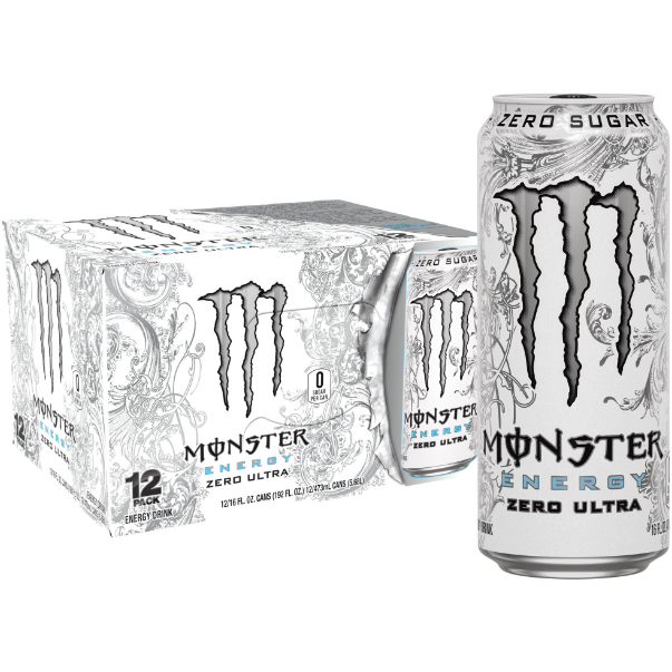 Product image of (12 Cans) Monster Zero Ultra, Sugar Free Energy Drink, 16 fl oz