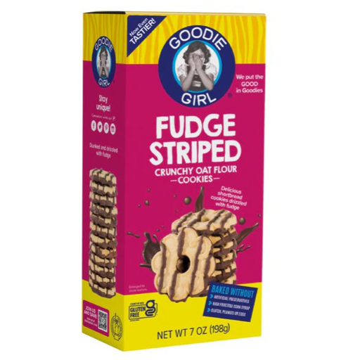 Product image of Goodie Girl Cookies Gluten-Free Fudge Striped Cookies, 7 Oz