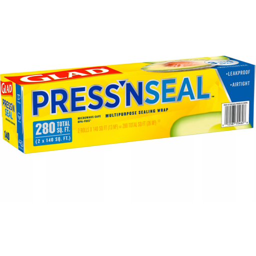 Product image of Glad Press'n Seal Food Plastic Wrap (280 sq. ft., 2 pk.)