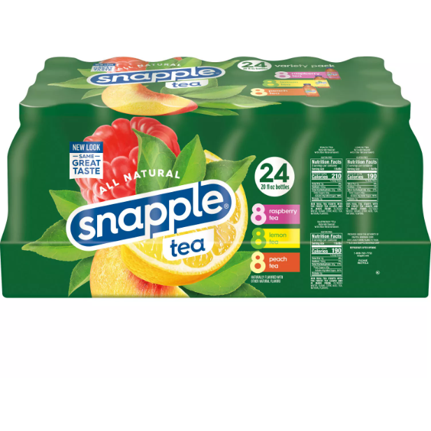 Product image of Snapple Tea Variety Pack (20 fl. oz. bottles, 24 pk.)