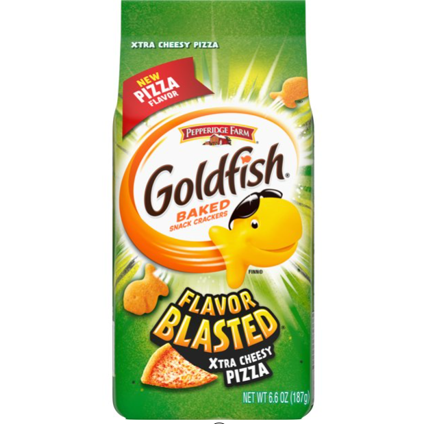 Product image of Goldfish Flavor Blasted Xtra Cheesy Pizza Crackers, 6.6 oz