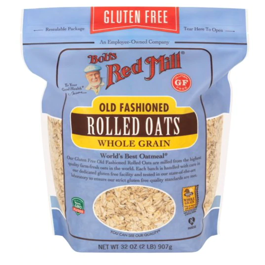 Product image of Bob's Red Mill, Old Fashion Rolled Oats, Gluten Free, Whole Grain, 32 Oz