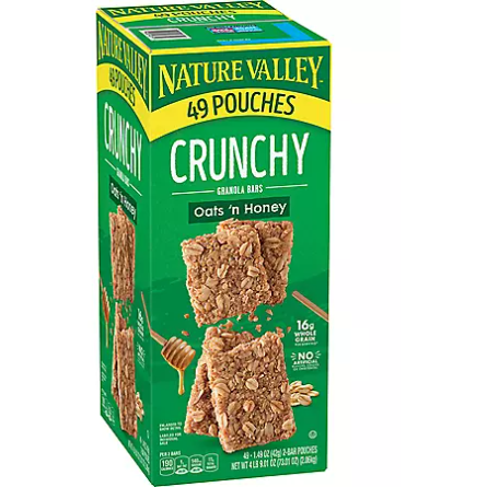 Product image of Nature Valley Oats 'n Honey Crunchy Granola Bars (98 ct.)