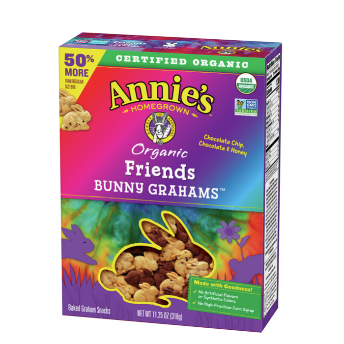Product image of Annie's Organic Whole Grain Chocolate Chip Bunny Grahams Snacks, 11.25 oz