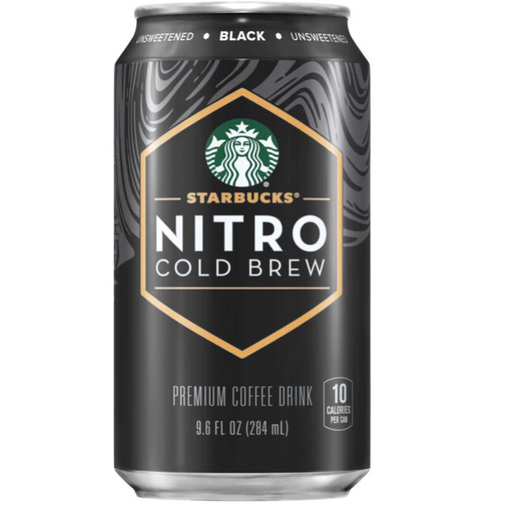 Product image of Starbucks Nitro Cold Brew Premium Coffee Drink, Black Unsweetened, 9.6 oz