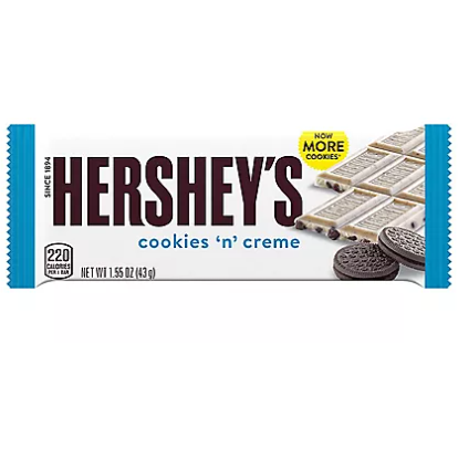 Product image of HERSHEY'S COOKIES 'N' CREME 1.55 oz