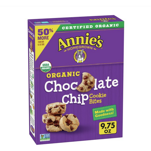 Product image of Annie's Homegrown Organic Cookie Bites Chocolate Chip
