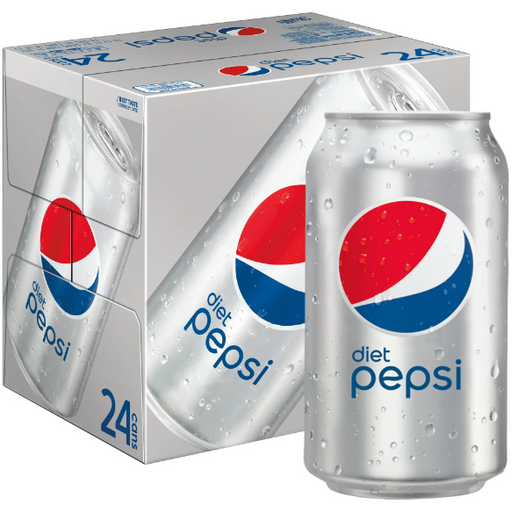 Product image of Diet Pepsi Cola Soda Pop, 12 fl oz, 24 Pack Cans