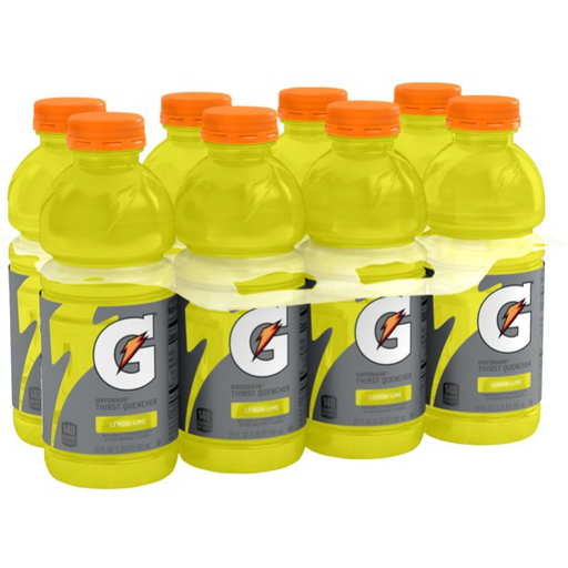 Product image of Gatorade Lemon Lime Thirst Quencher Sports Drink, 20 oz, 8 Pack