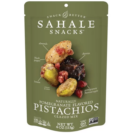 Product image of Sahale Snacks Pomegranate flavored Pistachios Glazed Mix, 4.0 OZ