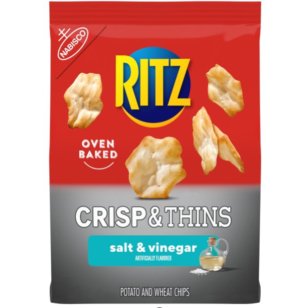 Product image of Ritz Crisp And Thins Salt And Vinegar Chips, 7.1 Oz