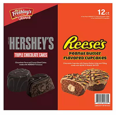 Product image of Mrs. Freshley's Deluxe Cupcakes Variety Pack (48 oz.)