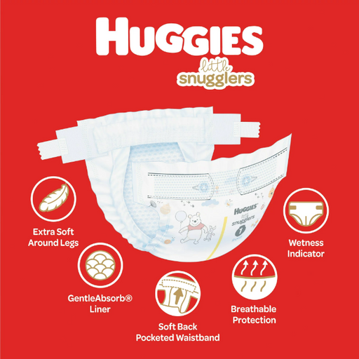 Product image of Huggies Little Snugglers Baby Diapers, Size 2, 29 Ct