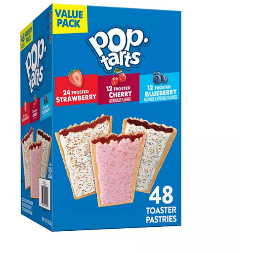 Product image of Pop-Tarts Variety Pack, Strawberry, Cherry and Blueberry (48 ct.)