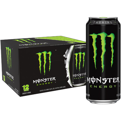 Product image of Monster Energy Drink, Original Green, 16 fl oz (12-Pack)