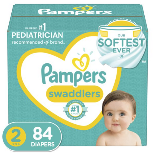 Product image of Pampers Swaddlers Soft and Absorbent Diapers - Size 2, 84 Count