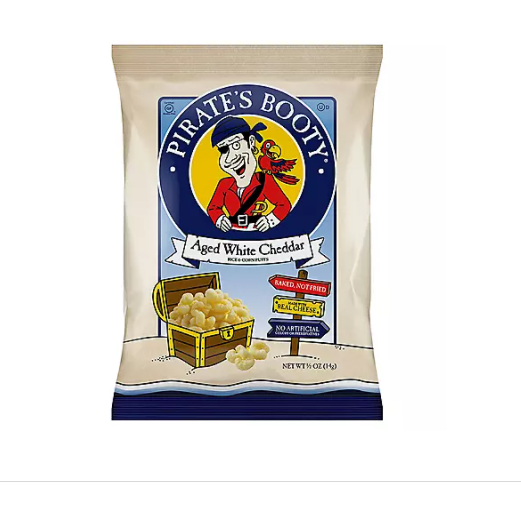 Product image of Pirate's Booty Aged White Cheddar 0.5 oz