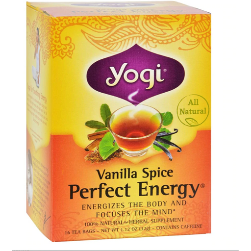 Product image of Yogi Perfect Energy Herbal Tea Vanilla Spice - 16 Tea Bags.