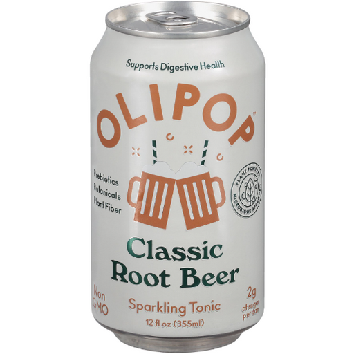 Product image of OLIPOP A New Kind of Soda, Root Beer Sparkling Tonic, 12 fl oz