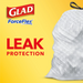 Product image of Glad ForceFlex Tall Kitchen Drawstring White Trash Bags, Gain Original Scent with Febreze Freshness (13 gal., 150 ct.)