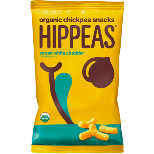 Product image of HIPPEAS Organic Vegan White Cheddar Chickpea Puffs Snack, 4 oz