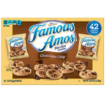 Product image of Famous Amos Chocolate Chip Cookies (2 oz., 42 ct.)