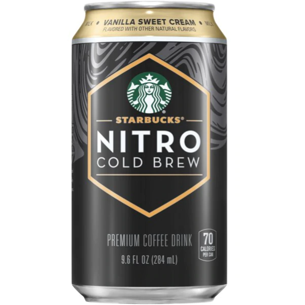 Product image of Starbucks Nitro Cold Brew Premium Coffee Drink, Vanilla Sweet Cream, 9.6 oz