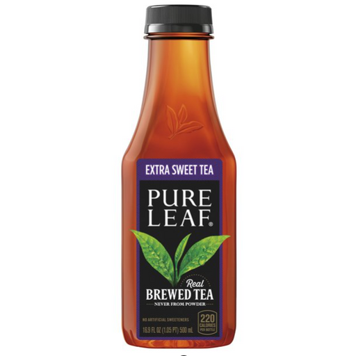Product image of Pure Leaf Extra Sweet Real Brewed Iced Tea, 16.9 oz, 6 Pack Bottles