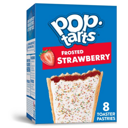 Product image of Pop-Tarts Toaster Pastries, Breakfast Foods, Frosted Strawberry, 8 Ct, 13.5 Oz, Box