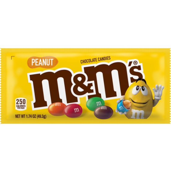 Product image of M&M'S Peanut Milk Chocolate 1.74oz