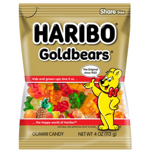 Product image of Haribo Goldbears Original Gummy Bears Bag, 4 Oz