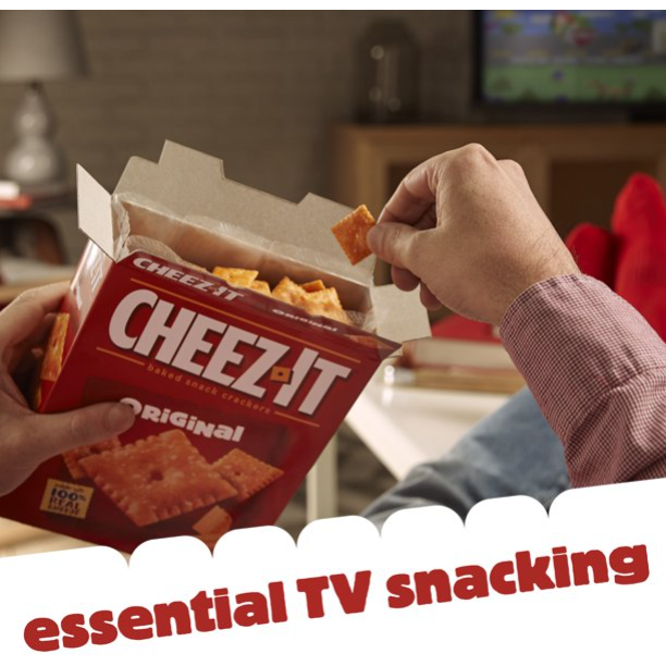 Product image of Cheez-It Cheese Crackers, Baked Snack Crackers, Office and Kids Snacks, Original, 12.4oz