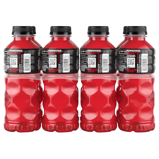 Product image of POWERADE Fruit Punch, ION4 Electrolyte Enhanced Fruit Flavored Sports Drink w/ Vitamins B3, B6, and B12, Replenish Sodium, Calcium, Potassium, Magnesium, 20 fl oz, 8 Pack
