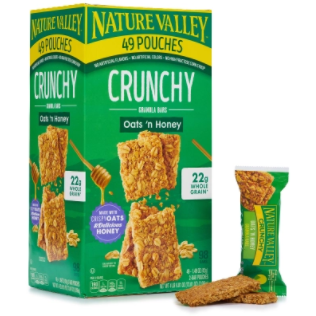 Product image of Nature Valley Oats 'n Honey Crunchy Granola Bars (98 ct.)