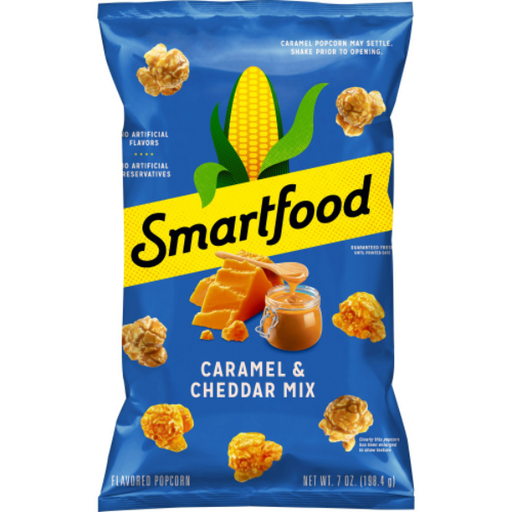 Product image of Smartfood Caramel & Cheddar Mix Flavored Popcorn, 7 oz