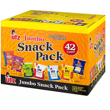 Product image of Utz Jumbo Snack Pack 1 oz. (42 ct.)