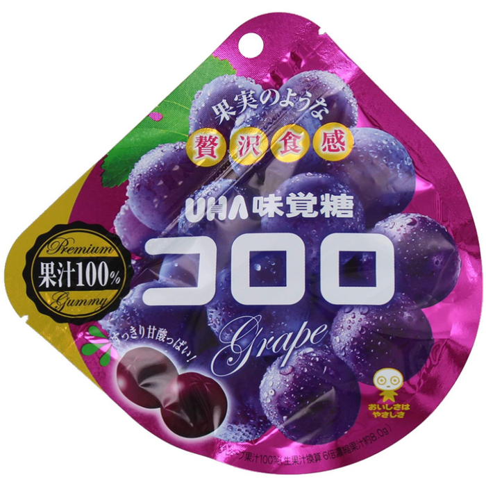 Product image of UHA Kororo Gummy Candy, Grape 48 g