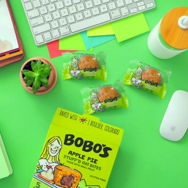 Product image of Bobo's Oat Bites, Plant Based, Apple Pie Stuff'd, 5 Count, 1.3 oz Bars