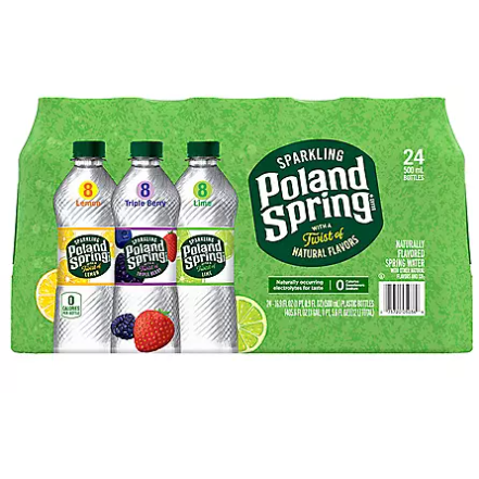 Product image of Poland Spring Sparkling Spring Water Variety Pack (16.9 fl. oz., 24 pk.)
