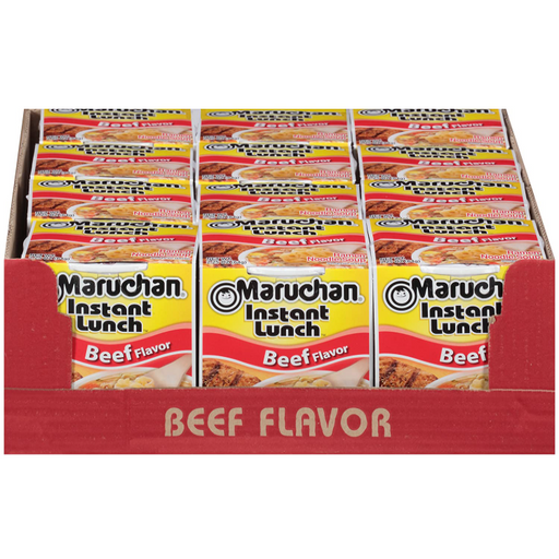 Product image of Maruchan Instant Lunch Beef, 2.25 Oz, Pack of 12
