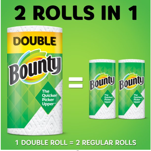 Product image of Bounty Select-A-Size Paper Towels, White, 2 Double Rolls