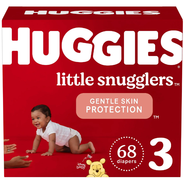 Product image of Huggies Little Snugglers Baby Diapers, Size 3, 68 Ct