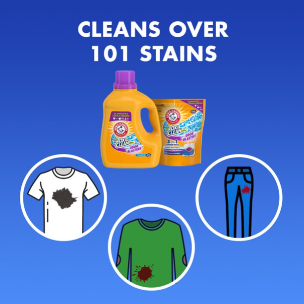 Product image of Arm & Hammer Plus OxiClean Odor Blasters Fresh Burst, 128 Loads Liquid Laundry Detergent, 201.6 Fl oz